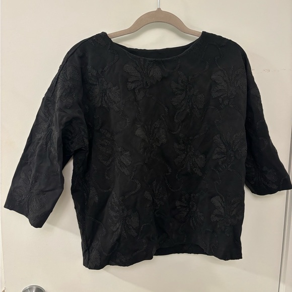 Massimo Dutti embroidered top (small) - Picture 1 of 2